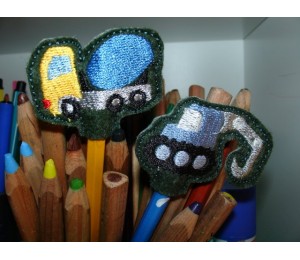 ITH Stickserie - Stifteaufsätze Baustelle